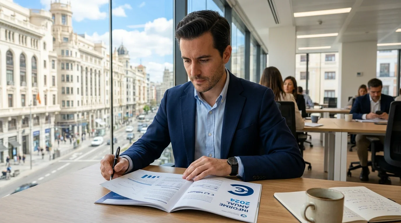 Analista revisando informe DGOJ 2024 sobre el mercado de apuestas deportivas en España